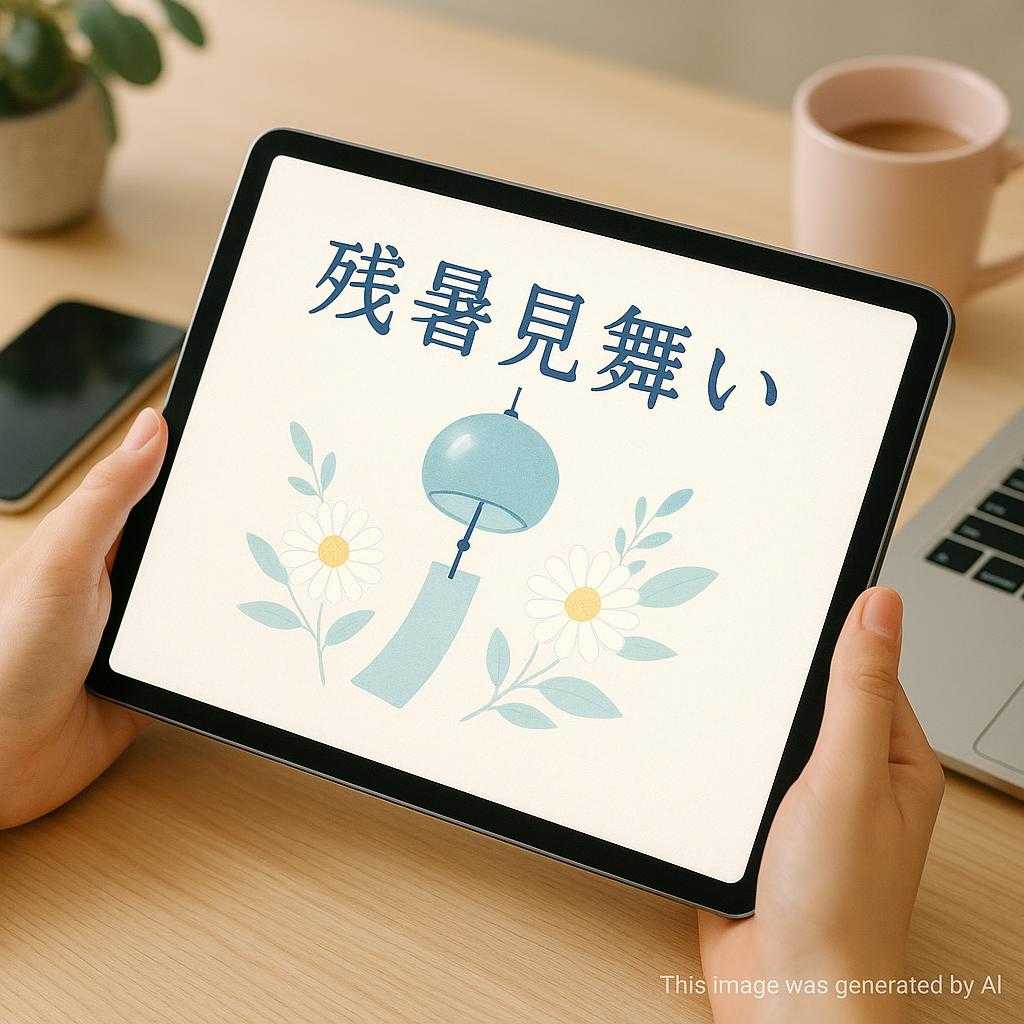 おしゃれでスマート!デジタル残暑見舞いの作り方