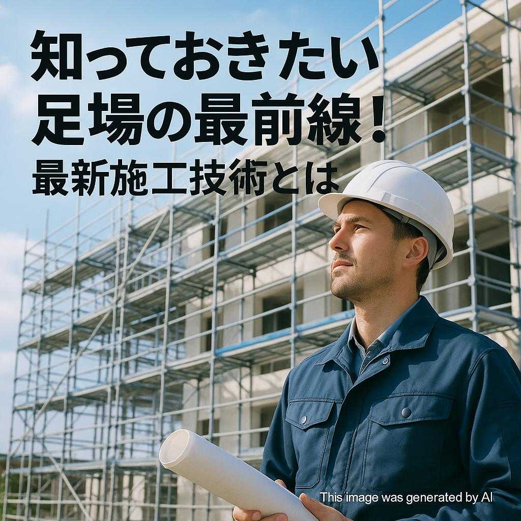 知っておきたい足場の最前線!最新施工技術とは