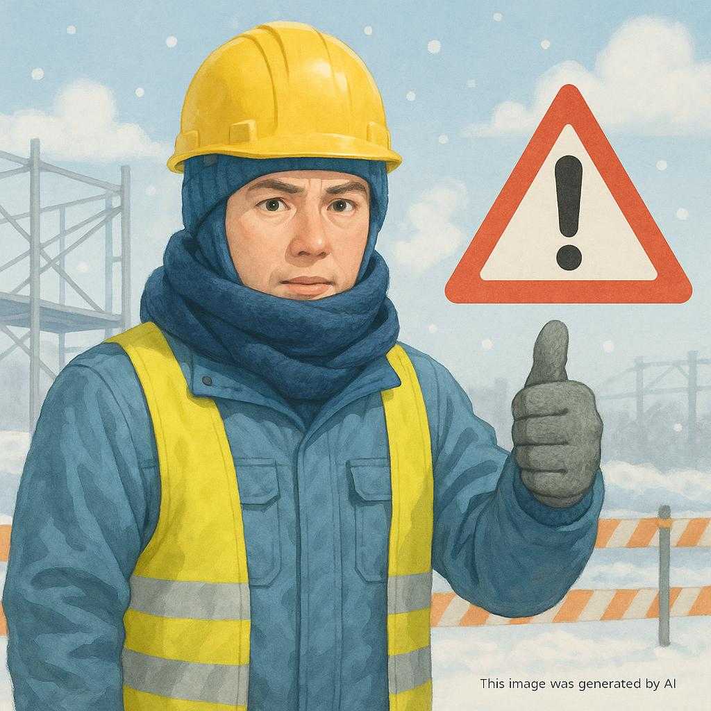 現場作業中に注意!寒い日の防寒対策と安全ポイント