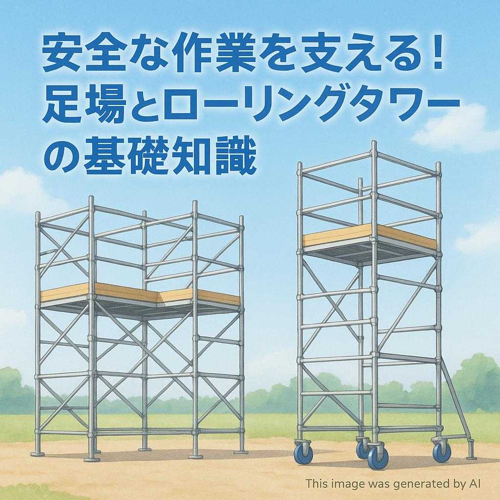 安全な作業を支える!足場とローリングタワーの基礎知識