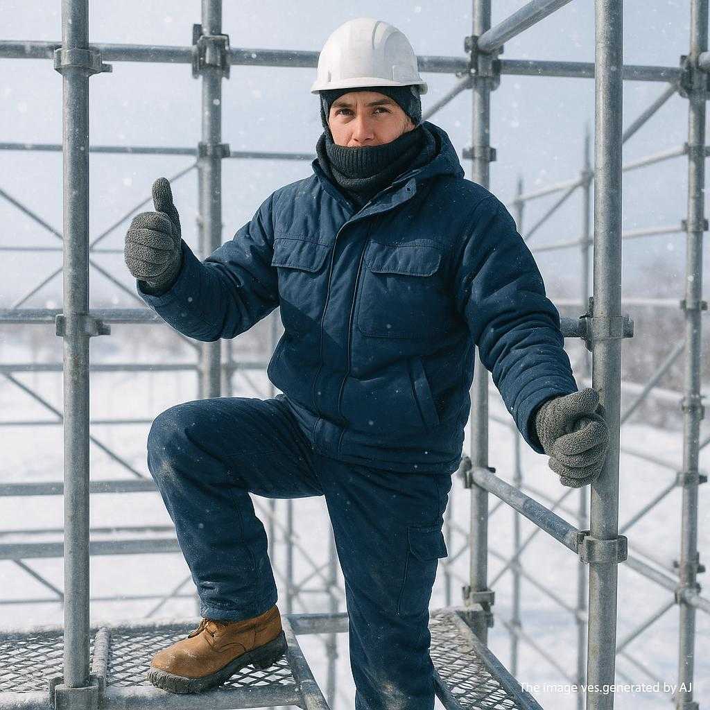 冬場の足場作業⁈プロがすすめる防寒対策