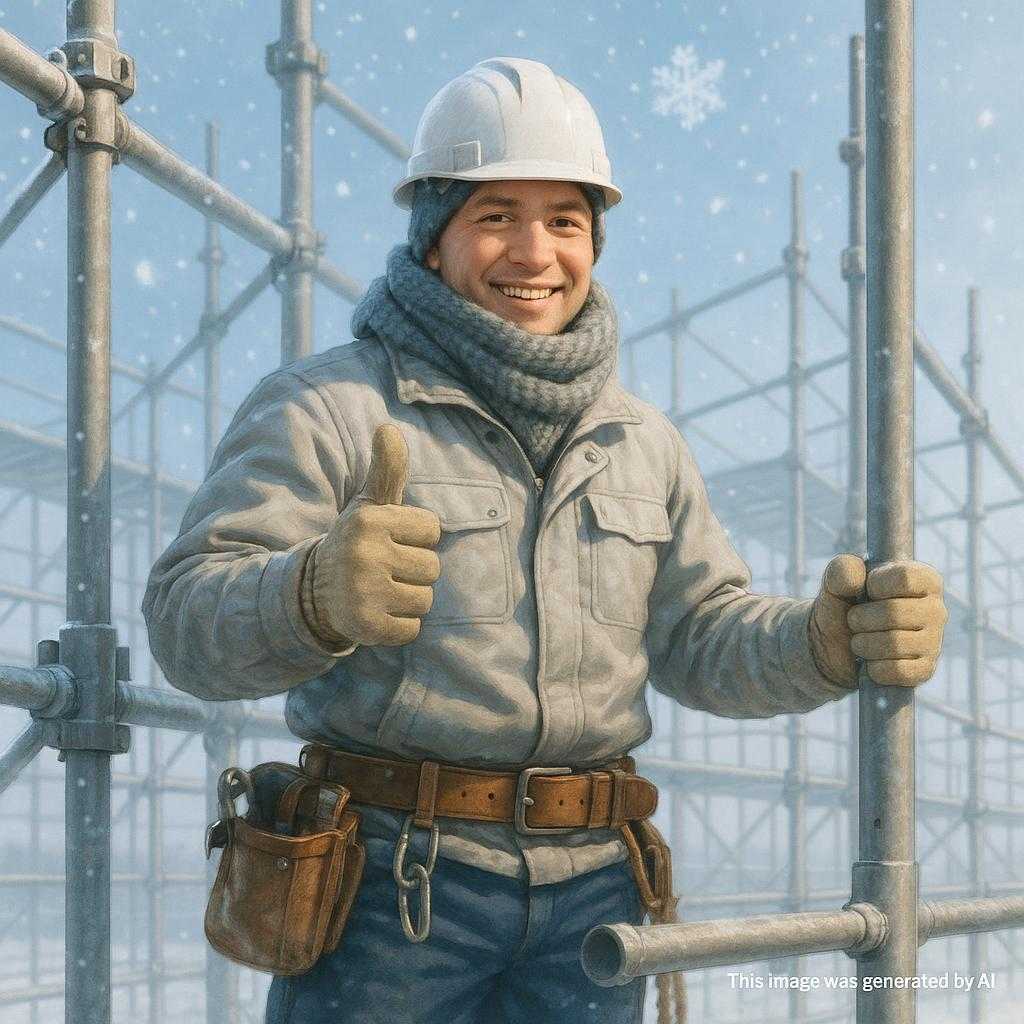 寒さを味方に!足場職人が教える冬の現場術