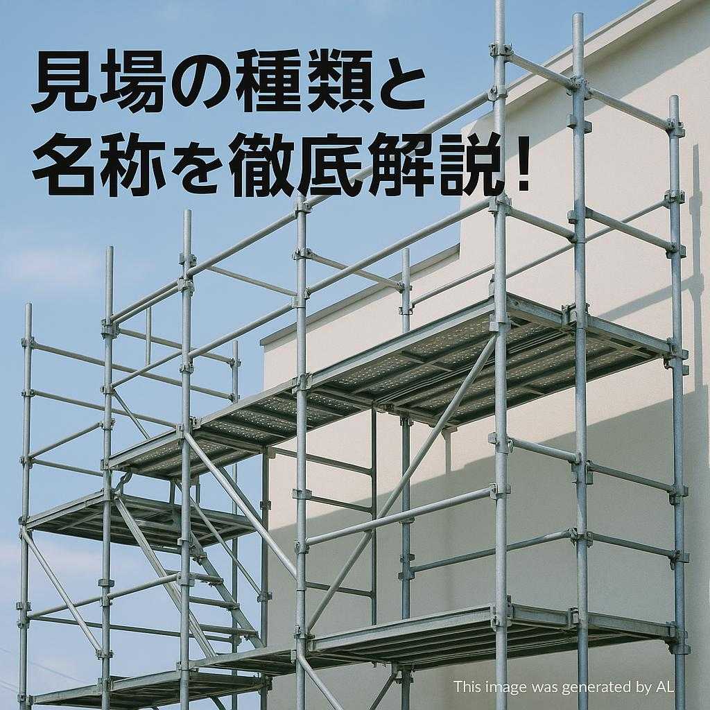 足場の種類と名称を徹底解説!