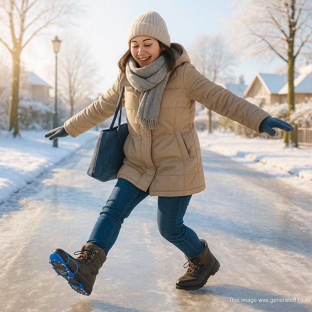 冬の朝でも安心！凍結路面での滑り防止術