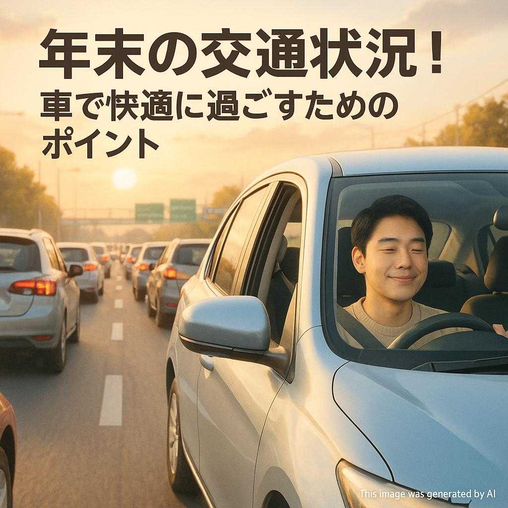 年末の交通状況！車で快適に過ごすためのポイント