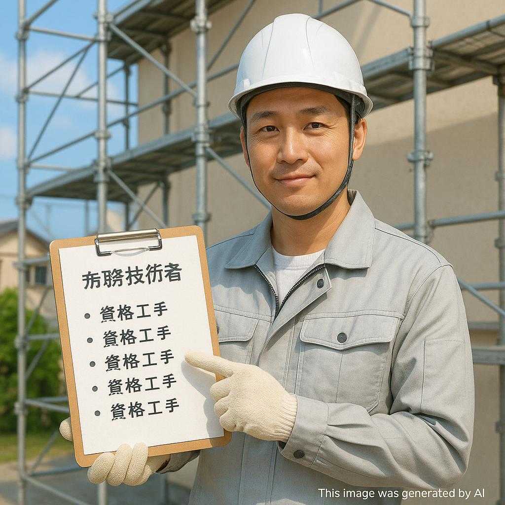 足場技術者が持つべき資格リスト