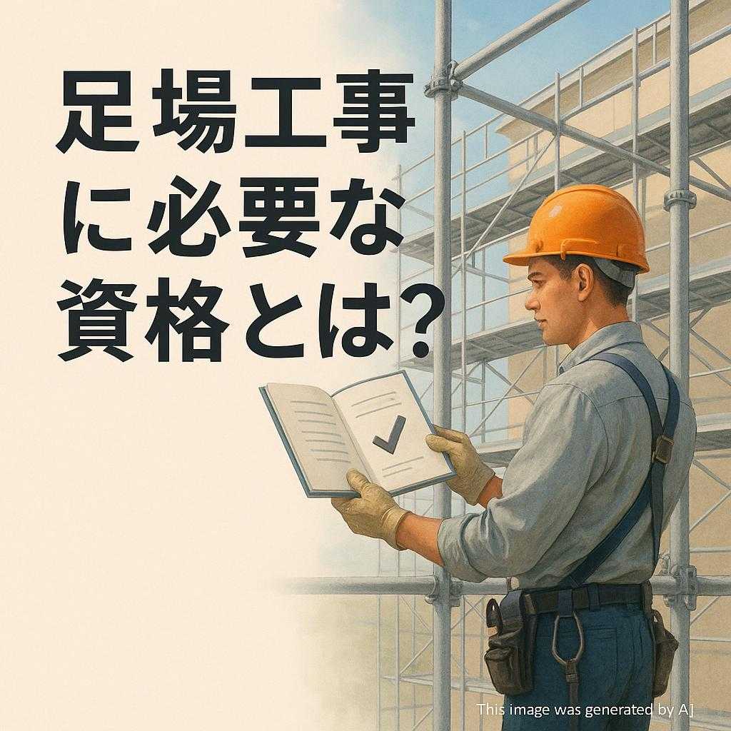 足場工事に必要な資格とは？