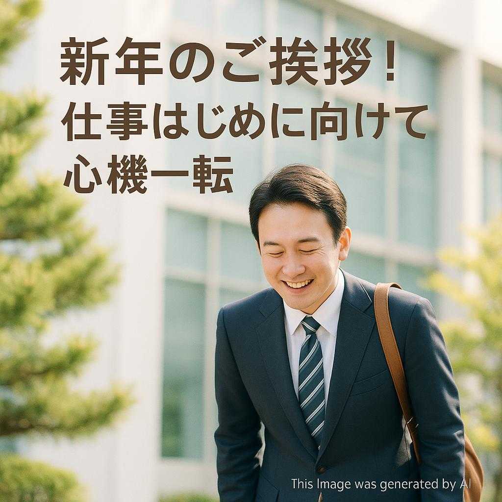 新年のご挨拶！仕事はじめに向けて心機一転