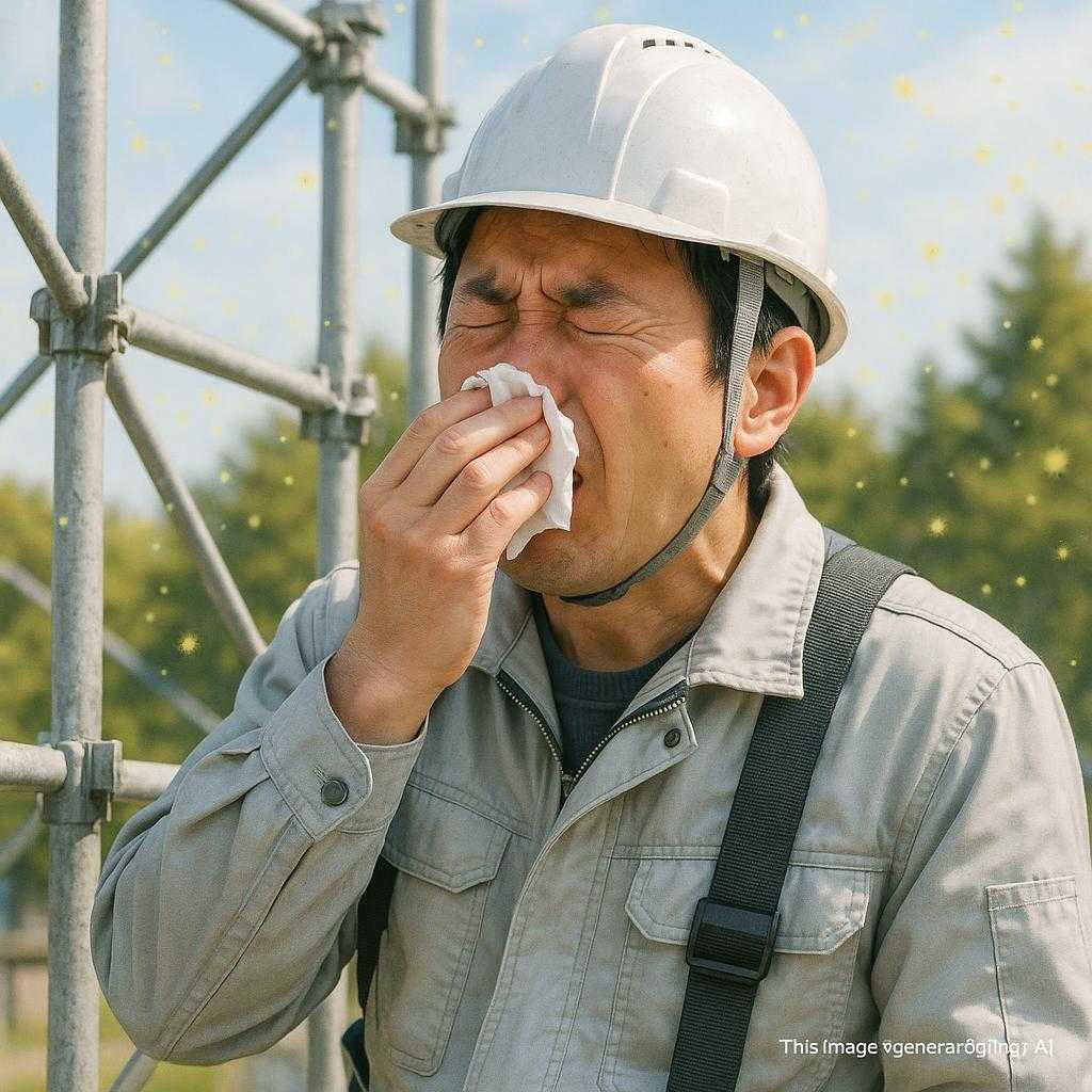 花粉症で苦しむ足場職人のリアル体験談