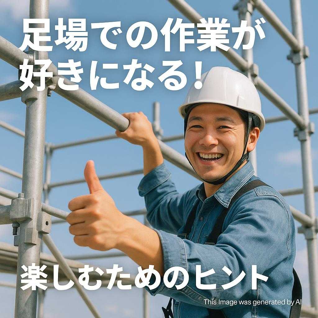 足場での作業が好きになる!楽しむためのヒント