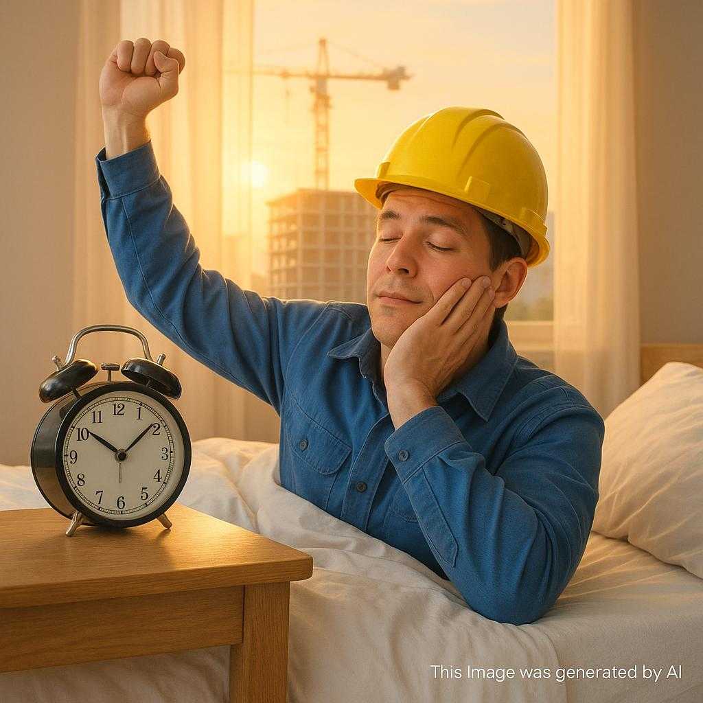 早朝が苦手な現場勤務者必見!スムーズに目覚める方法