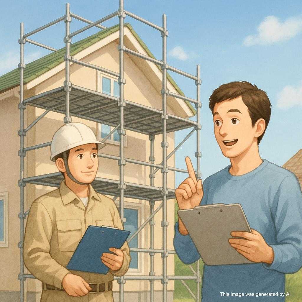 足場設置の頼み方ガイド!DIYリフォームをもっと簡単にする方法