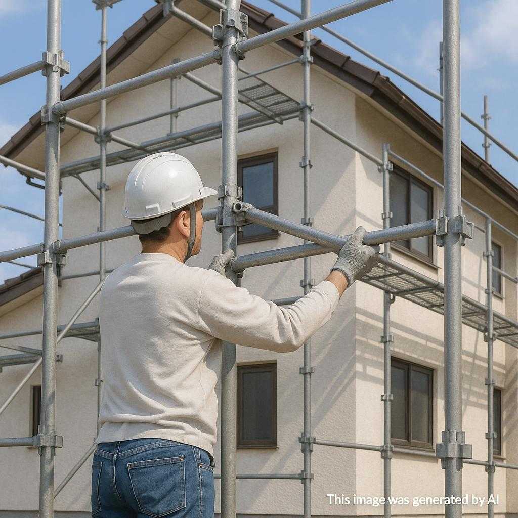 自分で取り組む外壁塗装の第一歩!足場の設置と安全確保