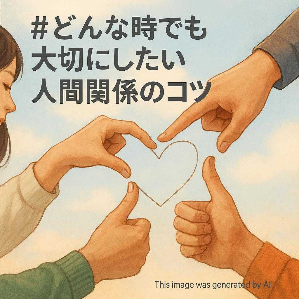 #どんな時 でも大切にしたい人間関係のコツ