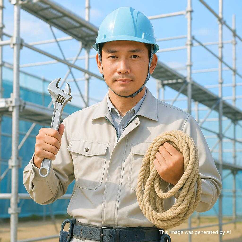 足場のしごとで欠かせないアイテムとは？