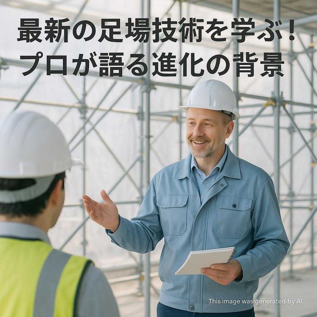 最新の足場技術を学ぶ!プロが語る進化の背景