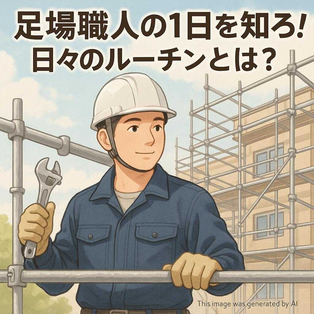 足場職人の1日を知ろう！日々のルーチンとは？