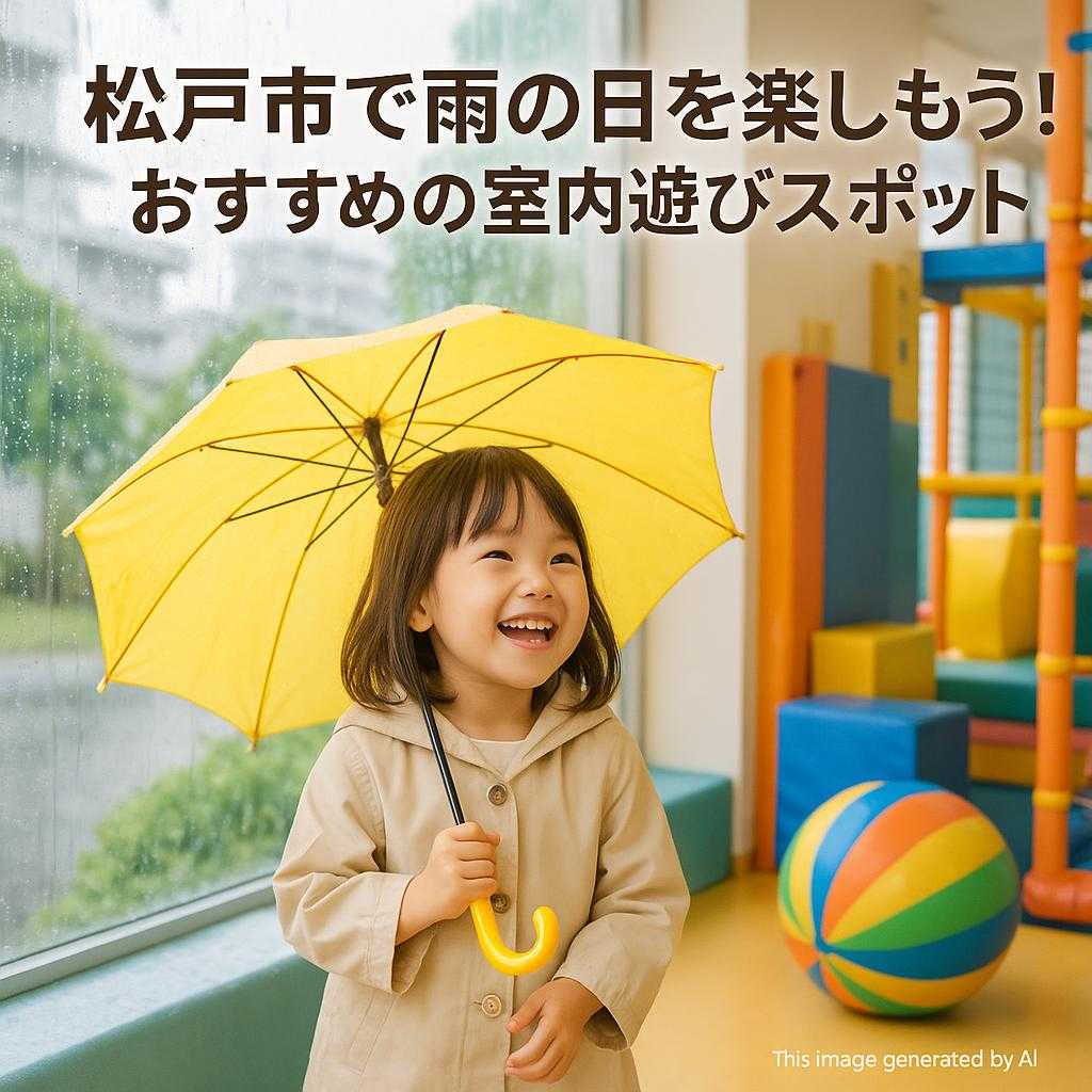松戸市で雨の日を楽しもう！おすすめの室内遊びスポット
