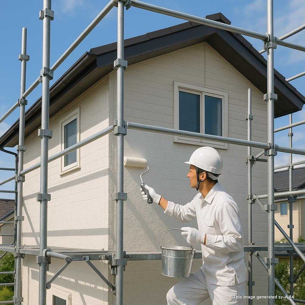 作業効率アップ！塗装しやすさを考えた足場設置