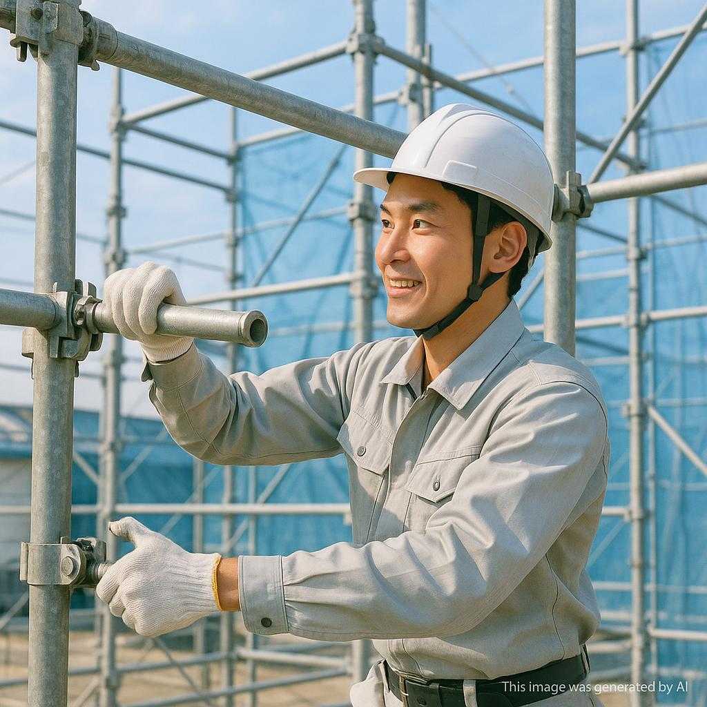 足場職人の施工スピードが早い理由とは？